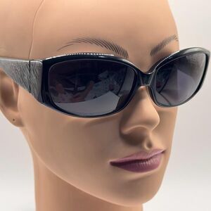 Vintage Y2K Designer Sunglasses | Ellen Tracy | Chunky Zebra Wrap | 2000s Style